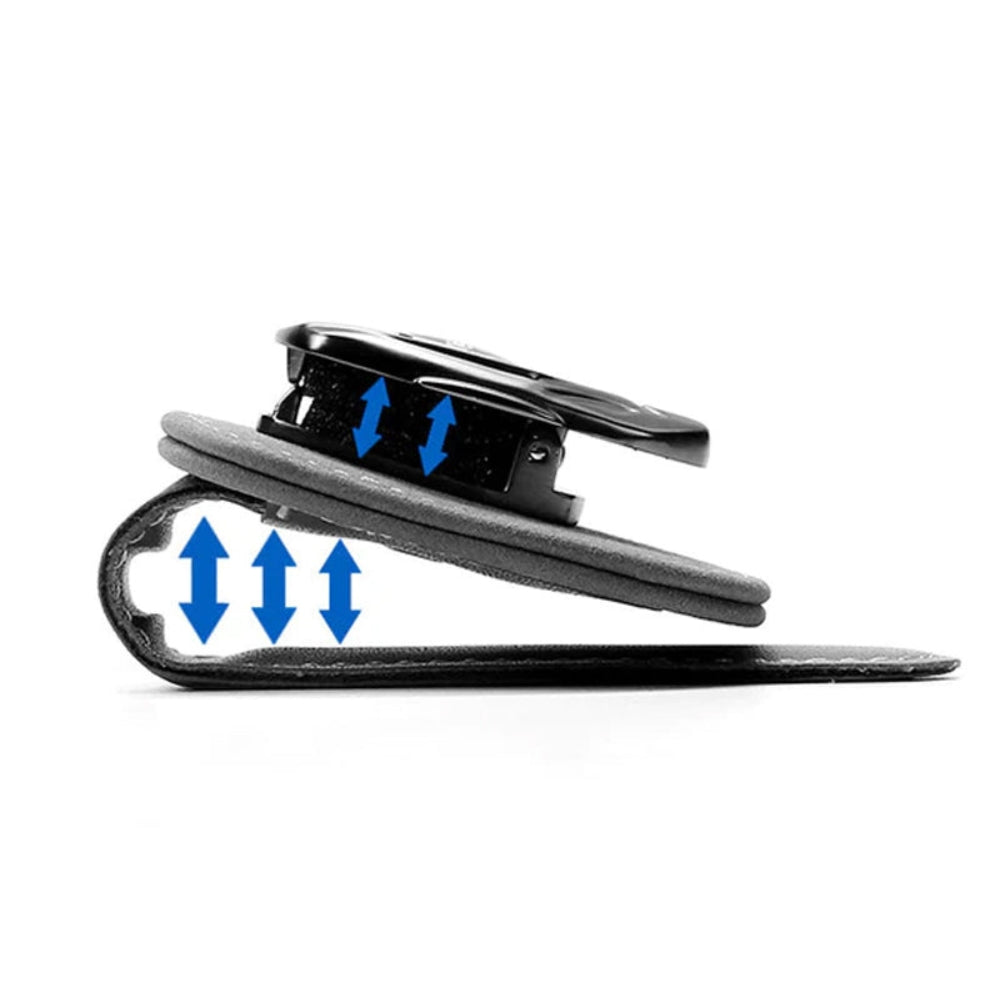 Clip à lunettes multifonctionnel en daim avec le logo de votre voiture