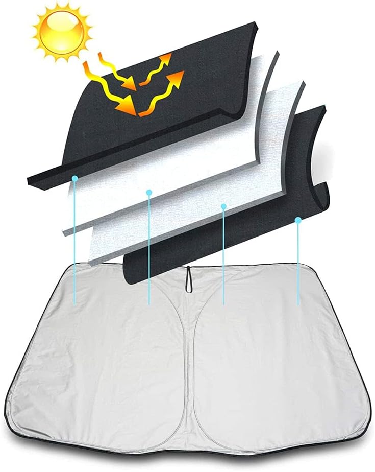 Parasole per auto pieghevole con logo